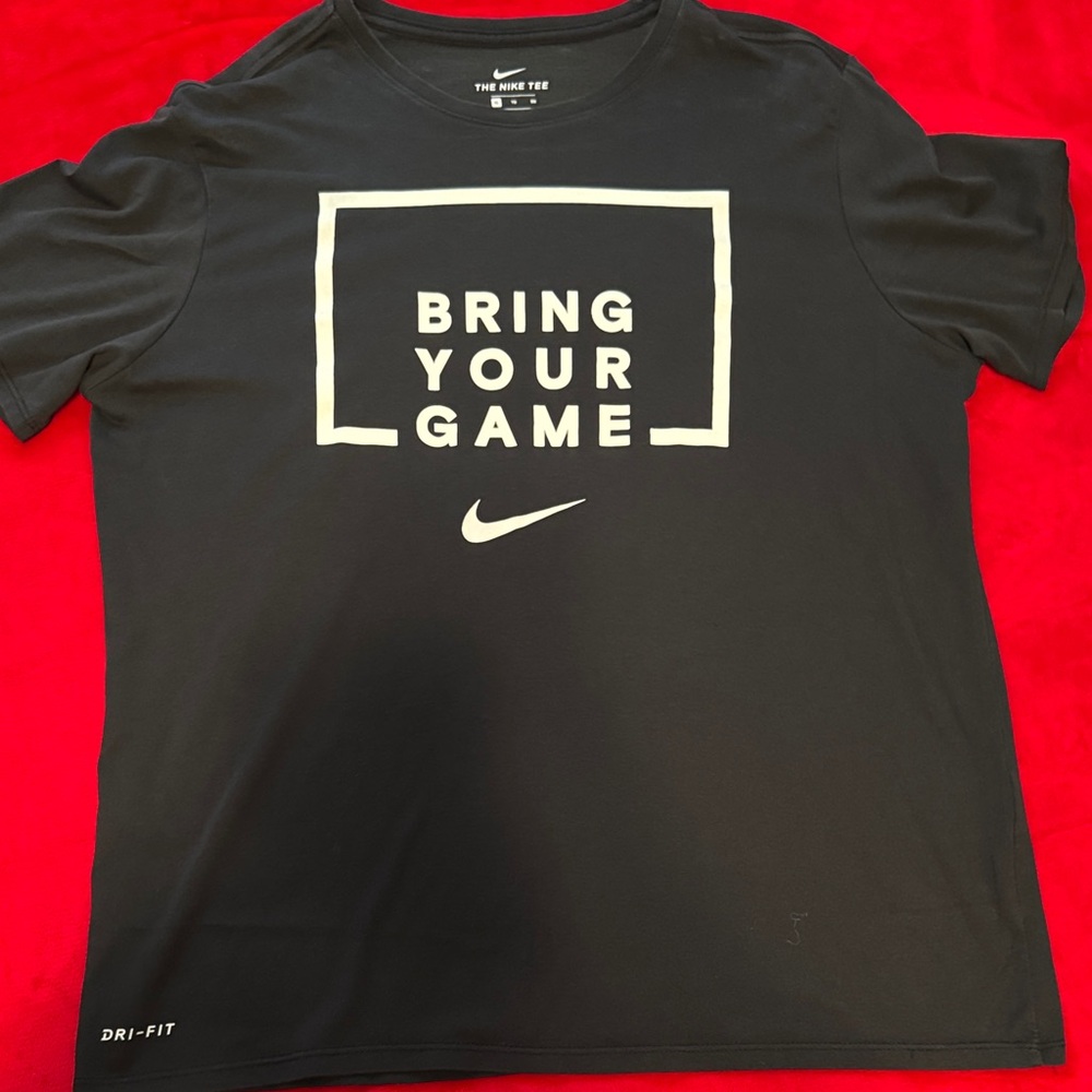 Nike Black Dri-FIT Tee with Slogan